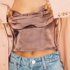 ZARA SATIN EFFECT CORSET